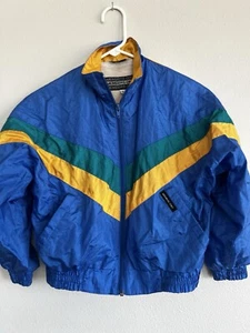 VINTAGE 80s 90s Members Only Full Zip Jacket Kids Size small 8 Windbreaker - Picture 1 of 4