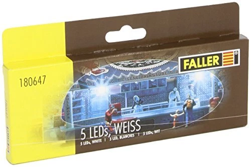 FALLER 180647 5 LEDs weiß H0