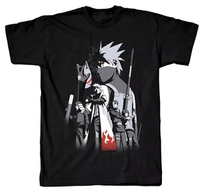 T-shirt uomo Naruto Kakashi Hatake Shadows manga anime nuova con etichetta spedizione gratuita/veloce! - Foto 1 di 9