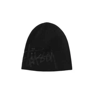 Stussy Debossed Stock Logo Beanie Black 1321076 - Picture 1 of 2