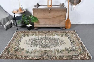 Coole Teppiche, 3,9x6,4 Fuß Vorleger, Türkische Teppiche, Vintage Teppiche, Anatolischer Teppich - Bild 1 von 6