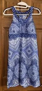 ZX abito da donna outdoor paisley taglia small blu abbigliamento attivo tennis golf nuovo con etichette - Foto 1 di 7