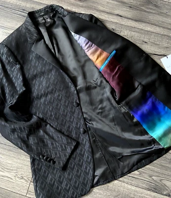PAUL SMITH BLACK EVENING JACKET SIZE 36 RETAIL MADE IN ITALY BNWT RARE - Image 1 of 4