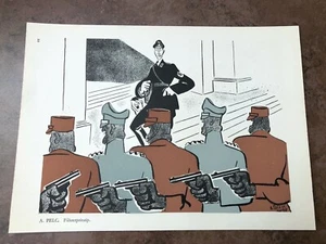 original 1944 ww2 double sided print ! a. pelc - fuhrerprinzip  - Picture 1 of 2