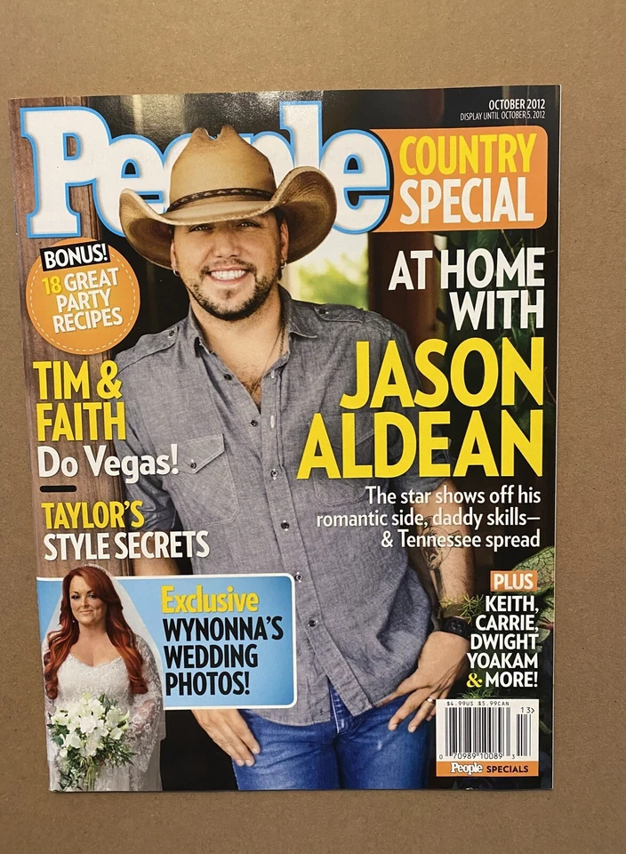 People Country Special Magazine Jason Aldean Oct 2012 Brand New Free Shipping - Image 1 of 1