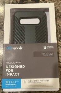 FUNDA SPECK PRESIDIO GRIP PARA SAMSUNG GALAXY S10+ GRIS GRAFITO/CARBÓN NUEVA EN CAJA - Imagen 1 de 2