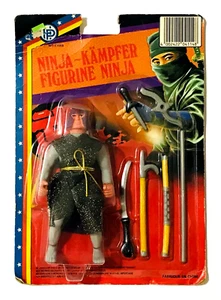 VINTAGE HP TOYS NINJA WARRIORS KO ACTION FIGURE NEW SEALED CARD RARE - Picture 1 of 7
