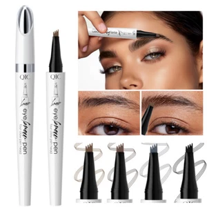 Waterproof Microblading Eyebrow Pen 4 Fork Tip Eyebrow Pencil 3D Tattoo Pencil - Picture 1 of 25