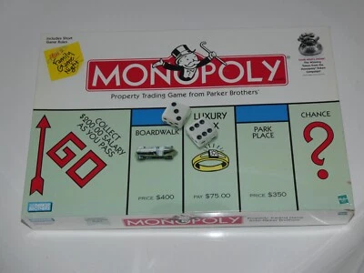 Monopoly Board Game Edition 1999 Geld, Karten und Spielfiguren neu in Folie - Bild 1 von 3
