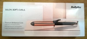 BaByliss Titanium Brilliance Curls-32mm Extra Long Barrel-6 Heat Setting - 210°C - Picture 1 of 9