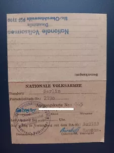 DDR, NVA, Ausgangskarte - Bild 1 von 1