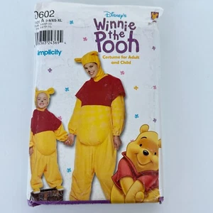 Simplicity 0602 Costume Disneys Winnie the Pooh Sewing Pattern Adult Child - Picture 1 of 4