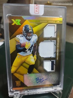 2019 Panini Xr Benny Snell Jr Pittsburgh Steelers SP Gold Rookie AutoRelic#02/10 - Image 1 of 4