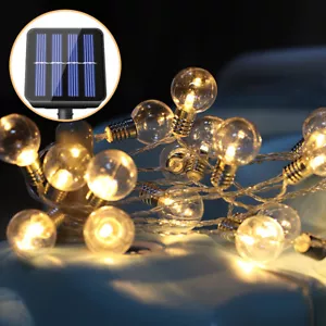Solar Powered Fairy String LED Lights Waterproof Star Decor Party Garden Outdoor - Picture 1 of 12