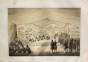 Matthew C. Perry US Navy Japan Edo Tokio Brief Fillmore Shogun Wilhelm Heine - Bild 1 von 1