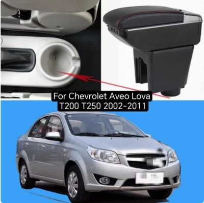 Caja de reposabrazos para Chevrolet Aveo Lova T200 T250 2002-2011 caja de consola con 7 USB Foto 1 de 4