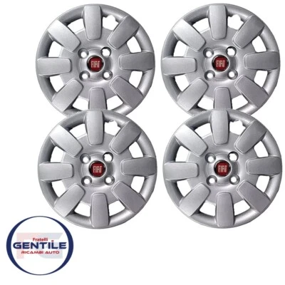 KIT 4 COPPE RUOTA CERCHIO 13" FIAT PANDA 169 COPRICERCHIO BORCHIA COPRI RUOTA - Изображение 1 из 3