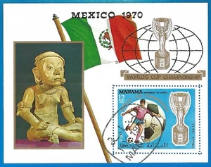 Manama 1970 year, used block soccer - Picture 1 of 1
