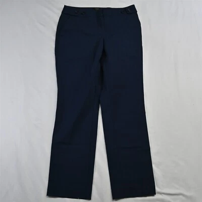 Брюки женские Ann Taylor 4 темно-синие со средней посадкой прямые эластичные - Изображение 1 из 4