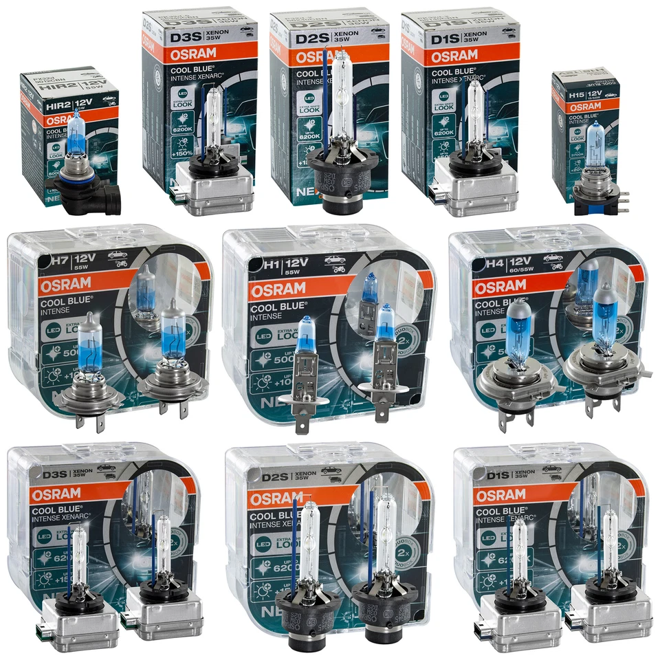 OSRAM COOL BLUE INTENSE XENARC H1 H4 H7 H15 HIR2 W5W D1S D2S D3S D4S D8S D2R - Bild 1 von 1
