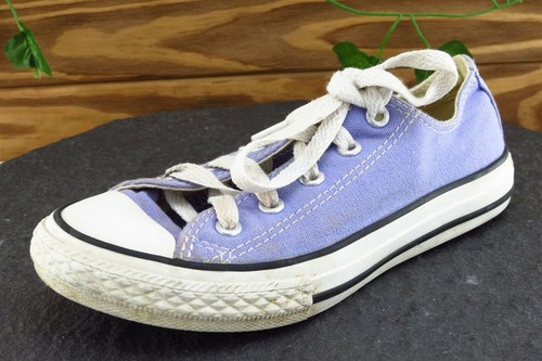 Scarpe da ragazza viola Converse All Star taglia 1 M tessuto top basso
