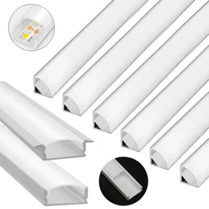5M LED PROFIL ALUPROFIL ALU SCHIENE LEISTE PROFILE FÜR LED-STREIFEN ELOXIERT - Bild 1 von 44