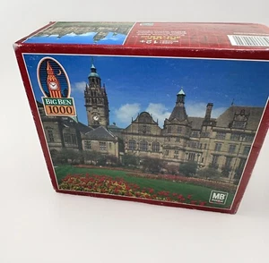 New Vtg Hasbro Milton Bradley Big Ben 1000 Pc Puzzle Sheffield Yorkshire England - Picture 1 of 8