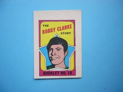 1971/72 O-PEE-CHEE NHL HOCKEY CARD INSERT BOOKLET #10 BOBBY CLARKE SHARP!! OPC - Image 1 of 2
