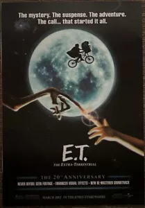 E.T. The Extra Terrestrial 3D 3D Lenticolo Originale 27x41 Poster RARO - Foto 1 di 3