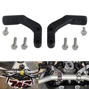 Dirt Bike 1-1/8" Handlebar Handguard Bar Clamp Mount For KTM Honda Suzuki Yamaha - Picture 1 of 11