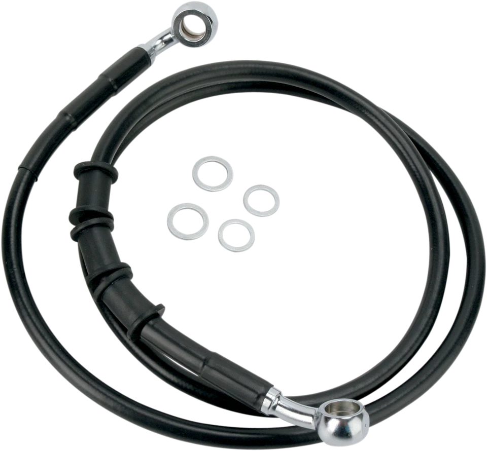 Línea de freno negra 2008-2011 para Harley Softail Fat Boy EFI FLSTF DRAG SPECIALTIES Foto 1 de 1