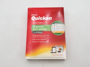 Intuit Quicken Starter Edition Orginize Your Money 2015 Vista SP1/7/8/8.1 New - Picture 1 of 7