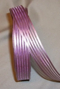 10 yards AMALINA SHEER & SATIN STRIPES RIBBON 7/8" wide (choice of 3 colors) - Picture 1 of 4