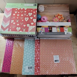 Various Brands SCRAPBOOK 12"x12" CARDSTOCK-PRINTED PAPER PADS You Choose - Picture 1 of 80