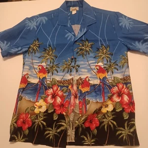 Vintage Hawaiihemd CT Fashion 80er Jahre Größe M Made In Hawaii Top Zustand - Bild 1 von 6