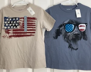 GAP babyGap NWT July 4th Guitar Flag & Dog Tee 2pc Set -- size 5 years - Picture 1 of 3