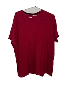 Rag & Bone rotes Rundhalsausschnitt T-Shirt Kurzarm Freizeit Oberteil XLarge - Bild 1 von 4