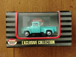 Modellino Power Minis 1956 Ford F-100 Pick-Up Truck Aqua 1:87 articolo # 19242 - Foto 1 di 6