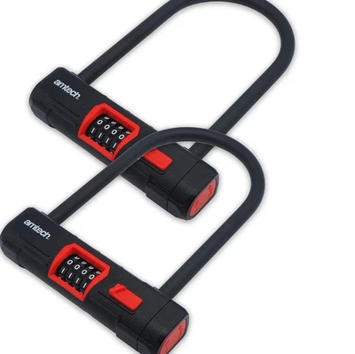 2x D Lock Combination Bike Motorbike U Lock Scooter Bicycle Secure Heavy Duty - Image 1 of 4