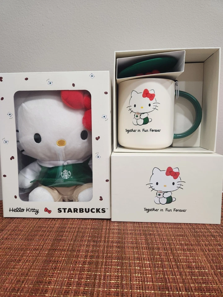 Starbucks Hello Kitty Barista - Plush Doll with Apron - Sanrio 2025