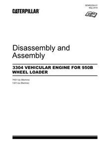 Caterpillar 3304 Fahrzeugmotor 950B Lader Demontage Montage Service Manual - Bild 1 von 1