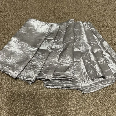 9 Servilletas PLATEADAS con 2 Corredores de Mesa 11”x 100” Recepción Evento Ropa de Cama Boda Foto 1 de 3