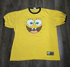 Vtg Spongebob Squarepants Shirt Mens XL Yellow I'm Ready 2002 Y2K Nickelodeon - Picture 1 of 17