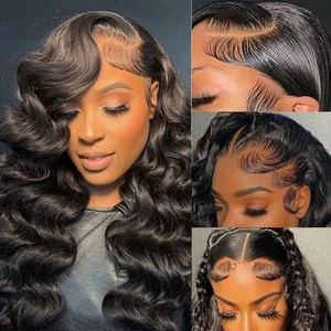 20Inch 13x6 HD Lace Front Wigs Human Hair 200% Density Body Wave Lace Front W... - Picture 1 of 7