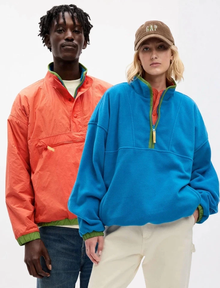 Pullover reversible de media cremallera Gap × Sean Wotherspoon usado - talla mediana para hombre Foto 1 de 4