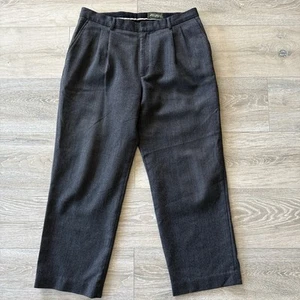 Dark grey Eddie Bauer classic fit wool trousers 36x32 - Picture 1 of 4