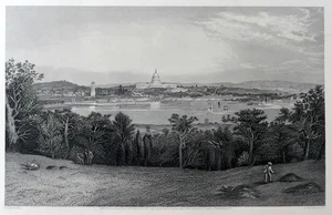 Stahlstich WASHINGTON CAPITOL aus ARLINGTON HEIGHTS 1800er Vintage Druck - Bild 1 von 4