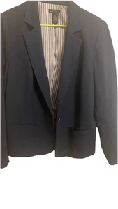 Lane Bryant Navy Blue Blazer Size 22 Women’s Career Jacket Stretch Lined - Picture 1 of 8