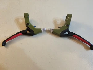 NOS Mid-School BMX Brake Levers...Green...Bike...Bicycle - Picture 1 of 7