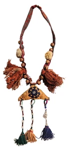 Central Asian Necklace / Nazarlik / Good Luck Charm Mid 20th Century - Picture 1 of 8